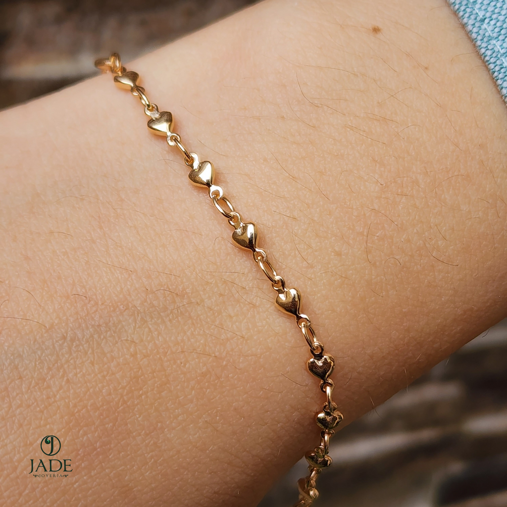 Pulsera corazones felices