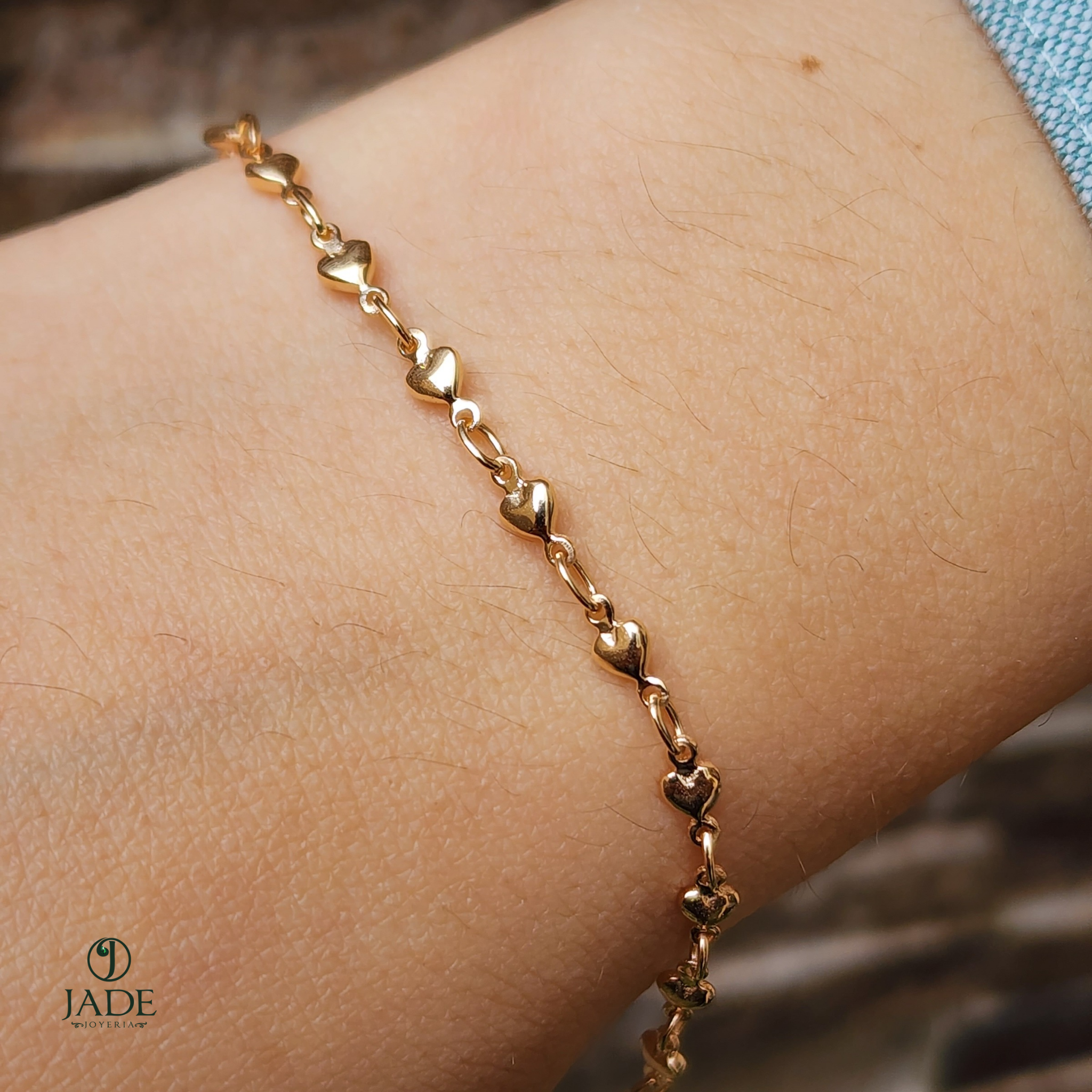 Pulsera corazones felices