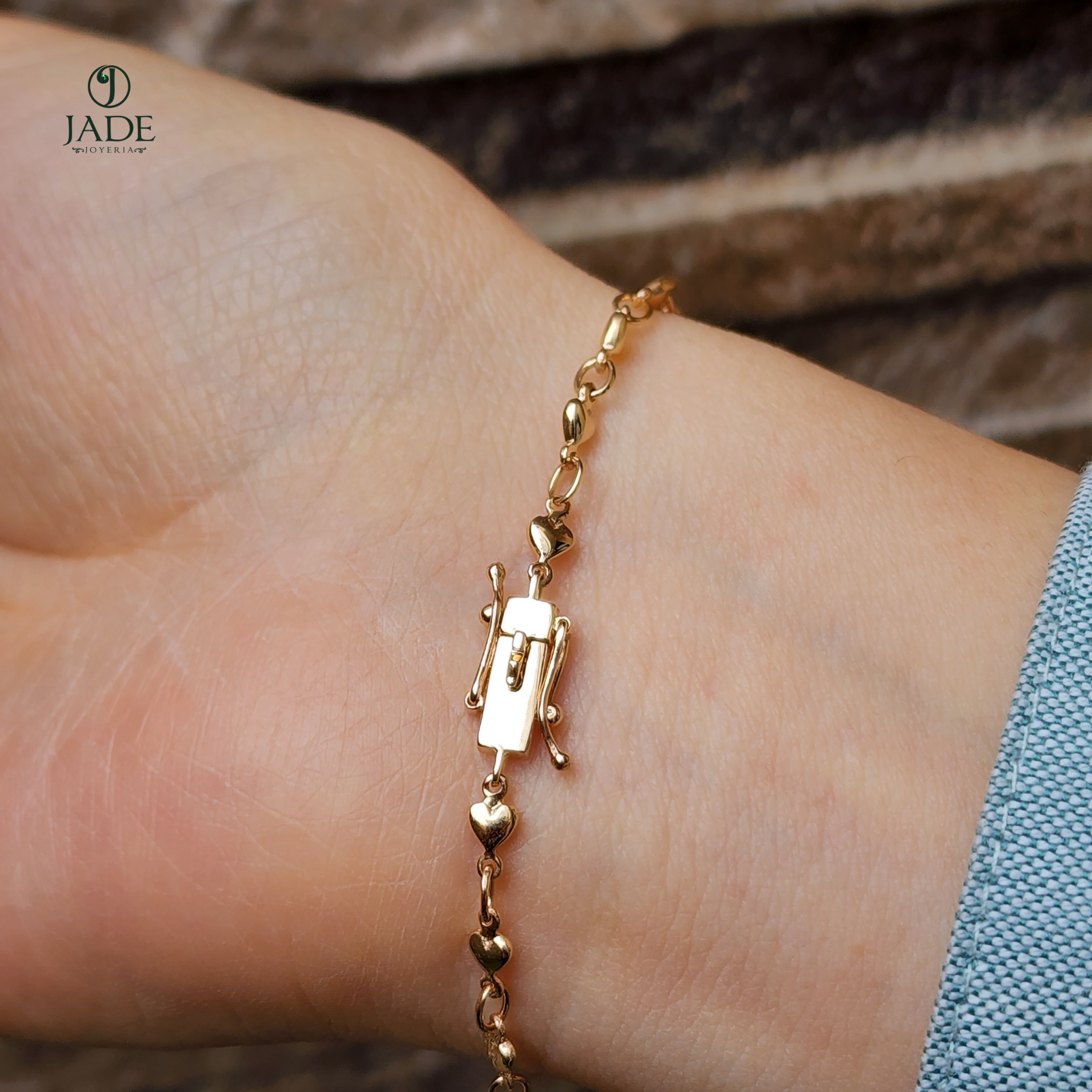 Pulsera corazones felices