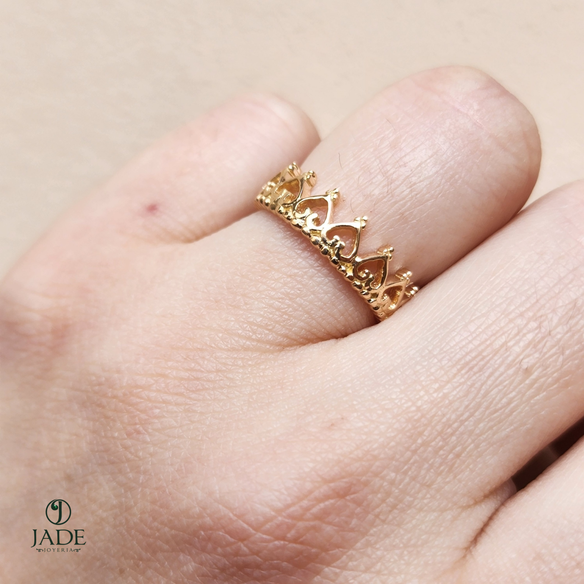 Anillo Corona Reyna de Corazón