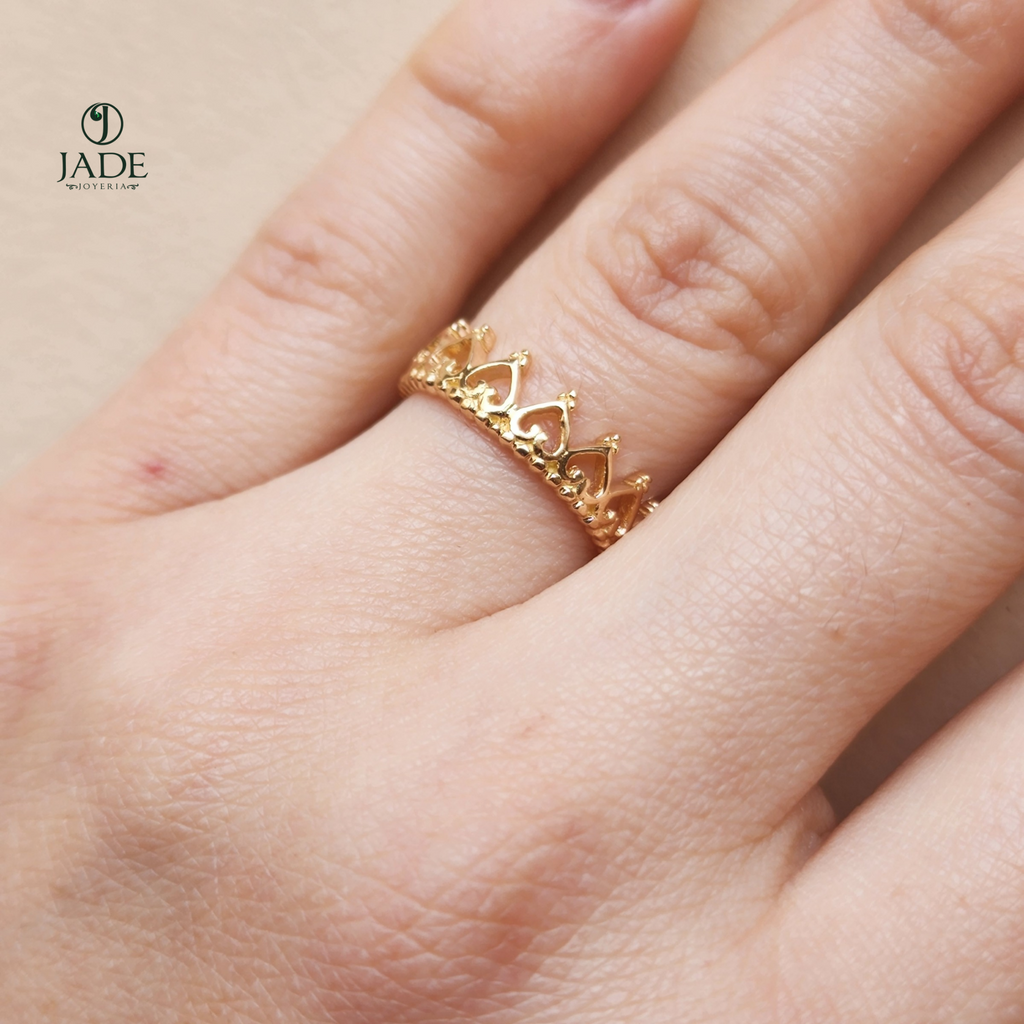 Anillo Corona Reyna de Corazón