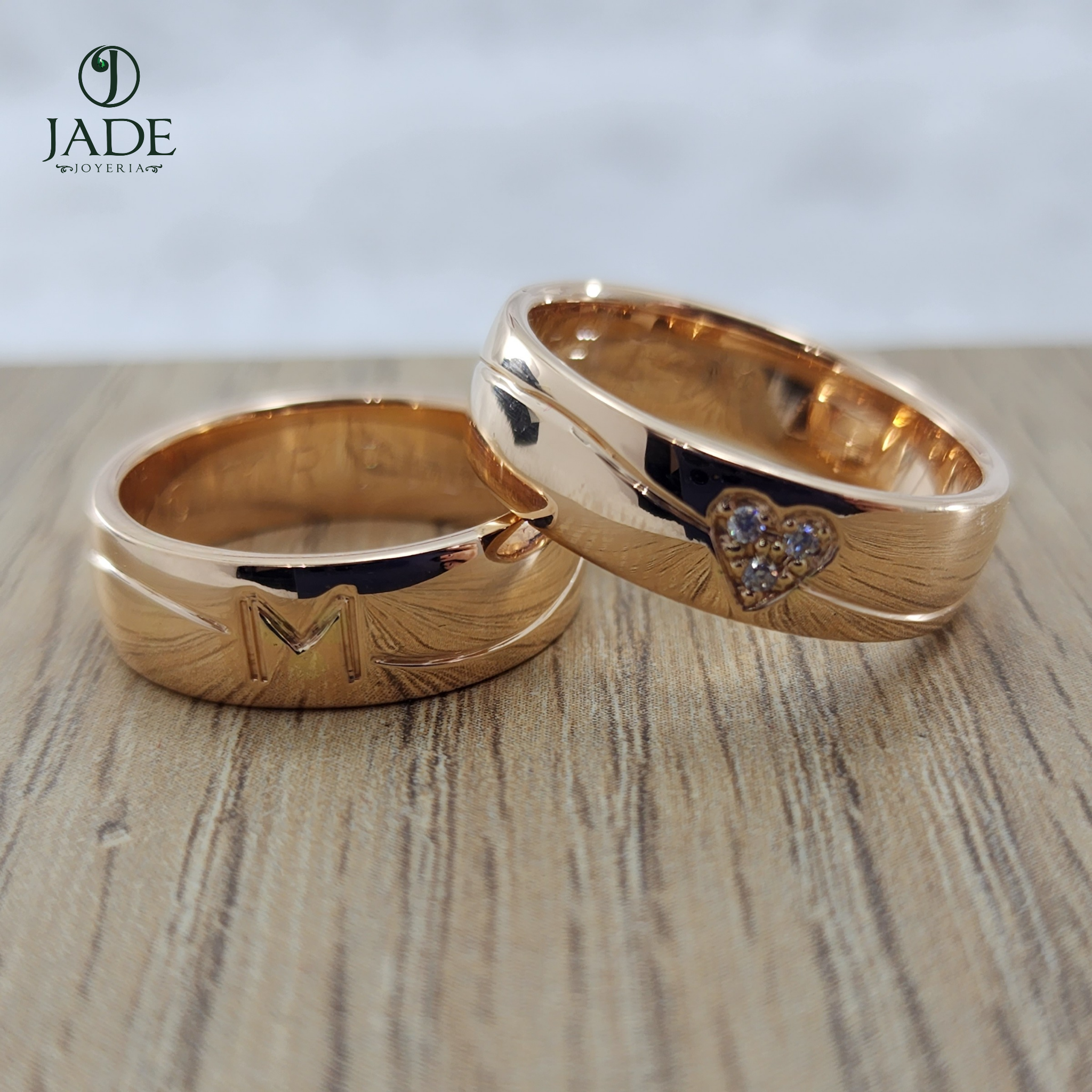 Aros Tu nombre marcado en mi corazón