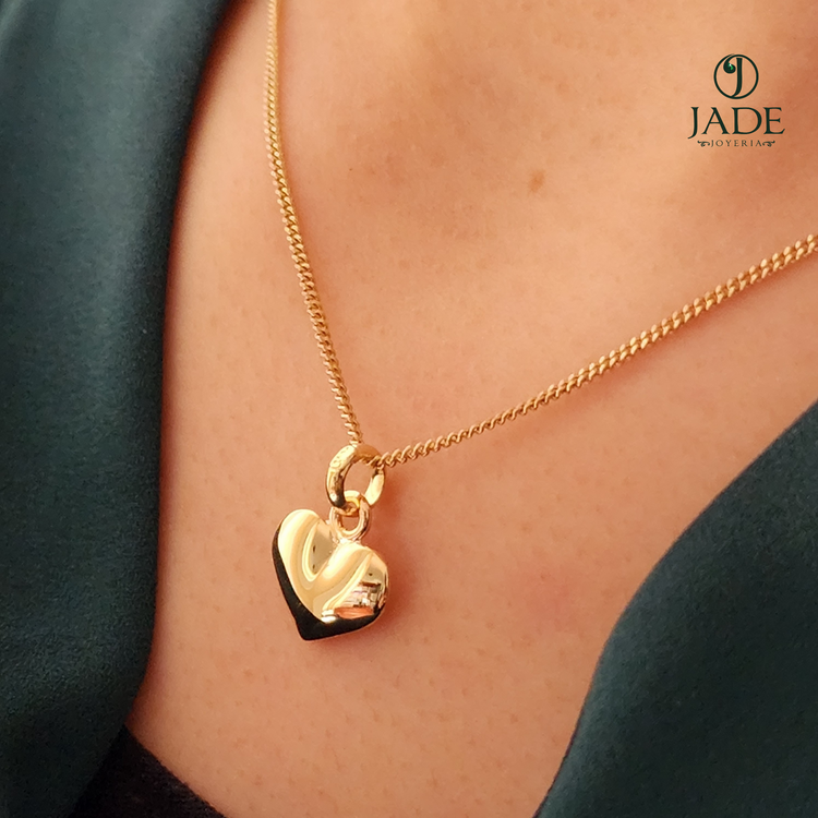 Dije de Corazón en oro 18k – Jade18k (vista 2)