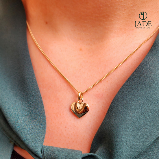 Dije de Corazón en oro 18k – Jade18k