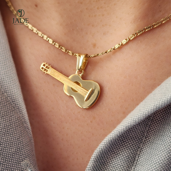 Dije de Guitarra en oro 18k – Jade18k