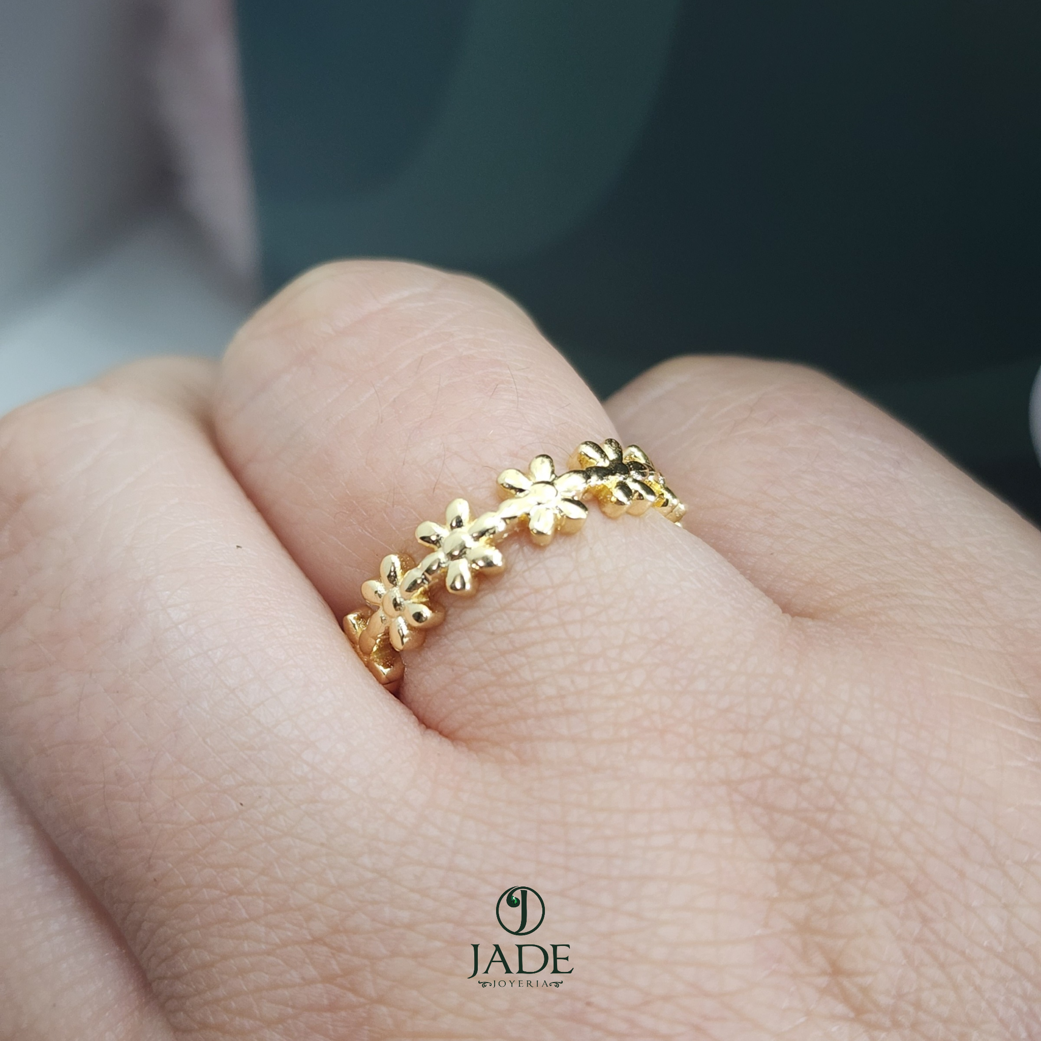 Anillo Corona de flores
