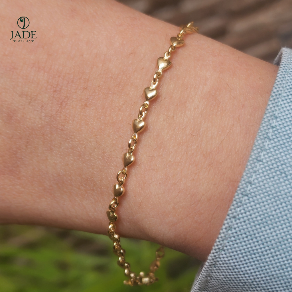 Pulsera corazones felices
