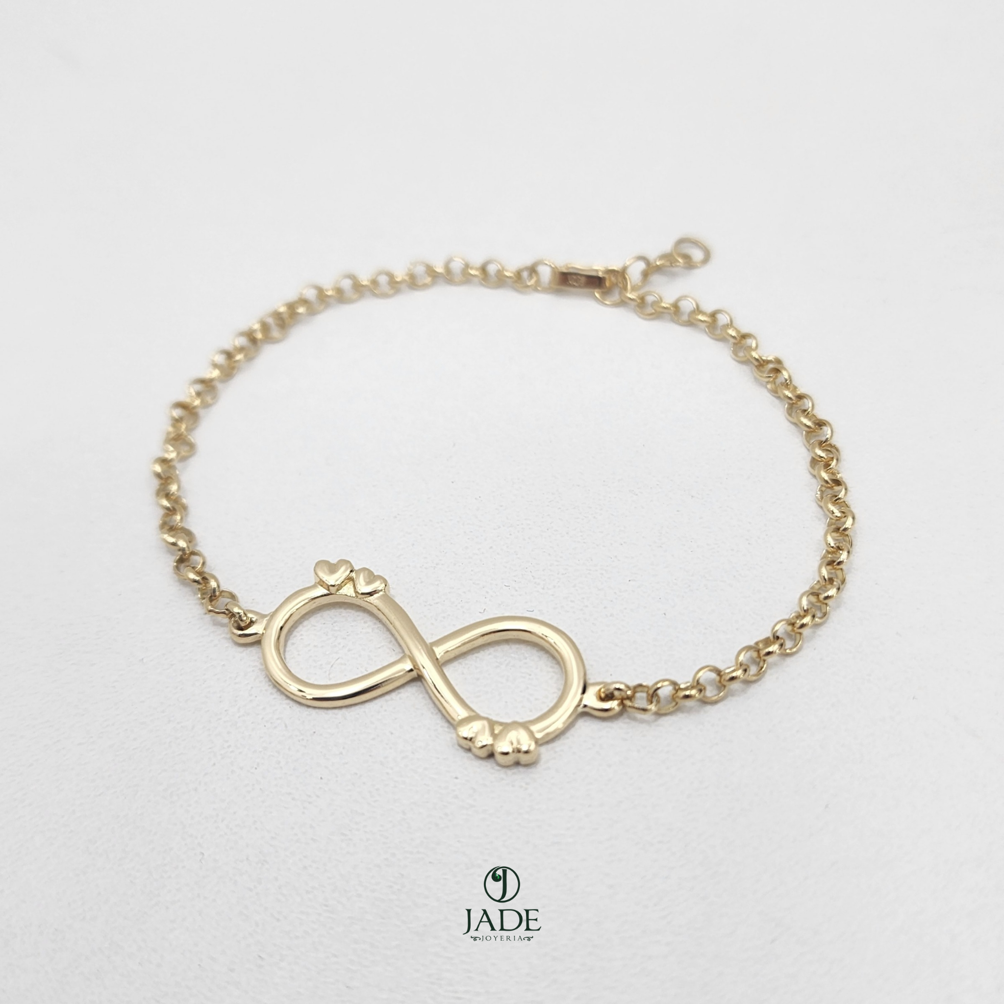 Pulsera rolón con dije de infinito