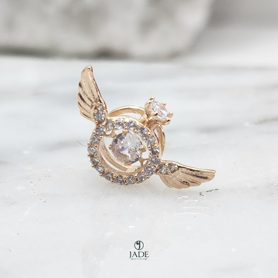 Dije alas de angel en oro 18k – Jade18k