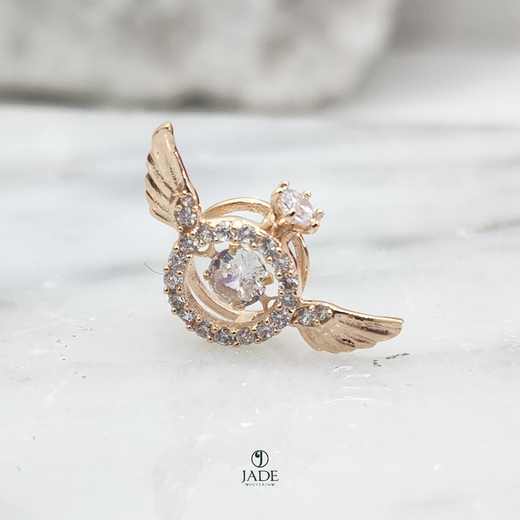 Dije alas de angel en oro 18k – Jade18k