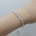 Pulsera mónaco en plata fina