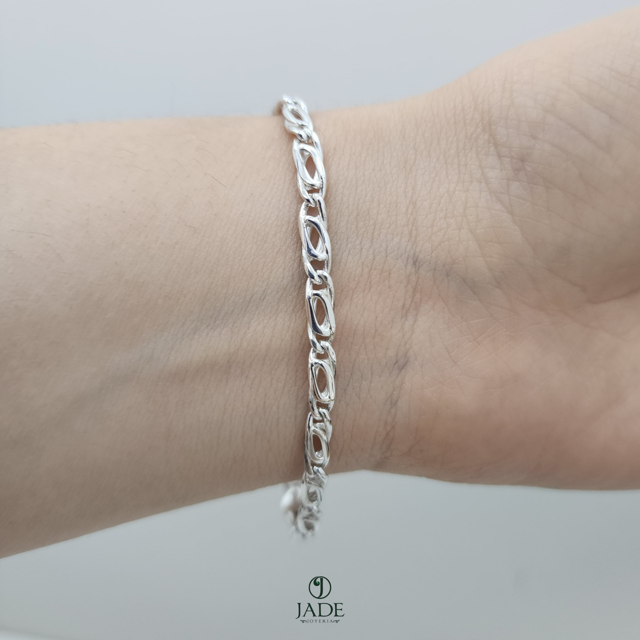 Pulsera mónaco en plata fina
