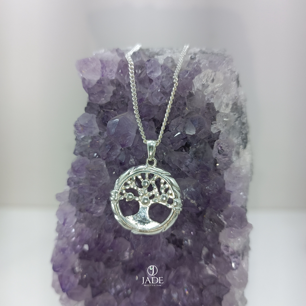 Dije arbol de la vida en plata fina