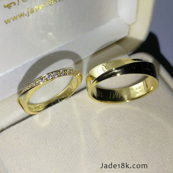 Alianzas aros de boda Llévame Siempre Oro 18k – Jade18k (vista 2)