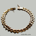Pulsera espiga en oro 18k