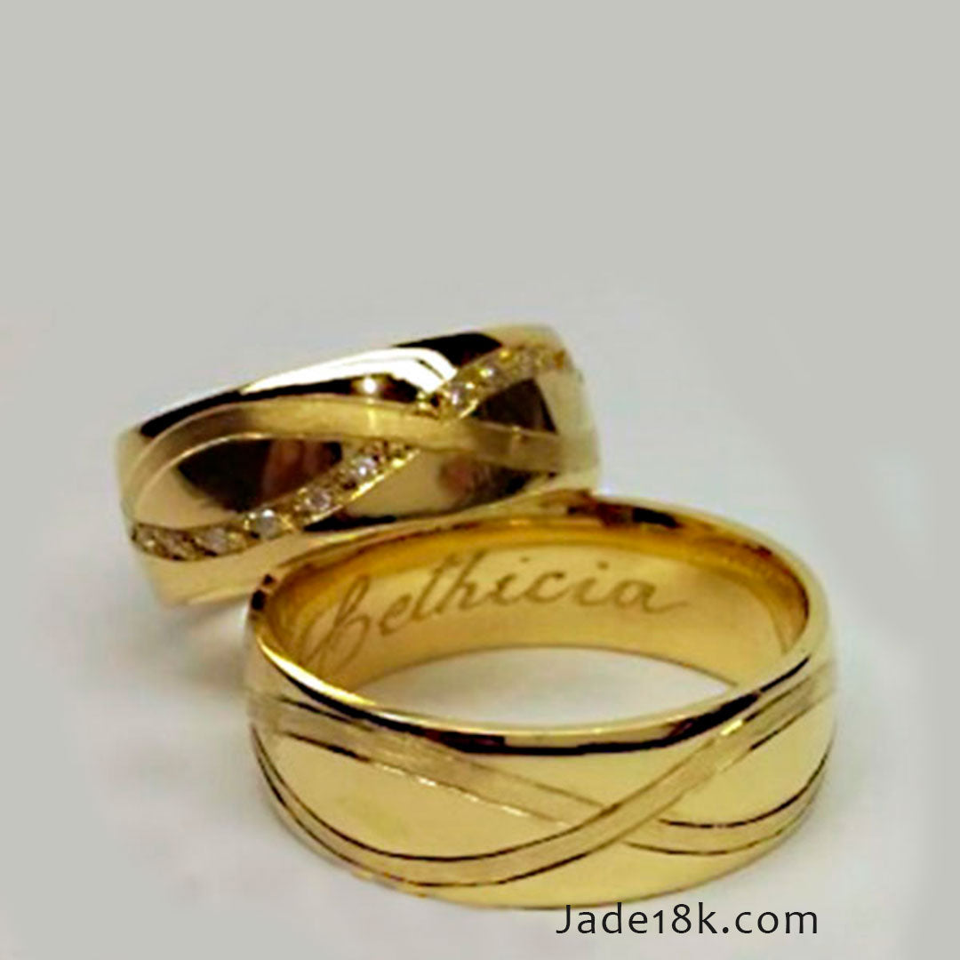 Alianzas aros de boda Infinito Amor Oro de 18k