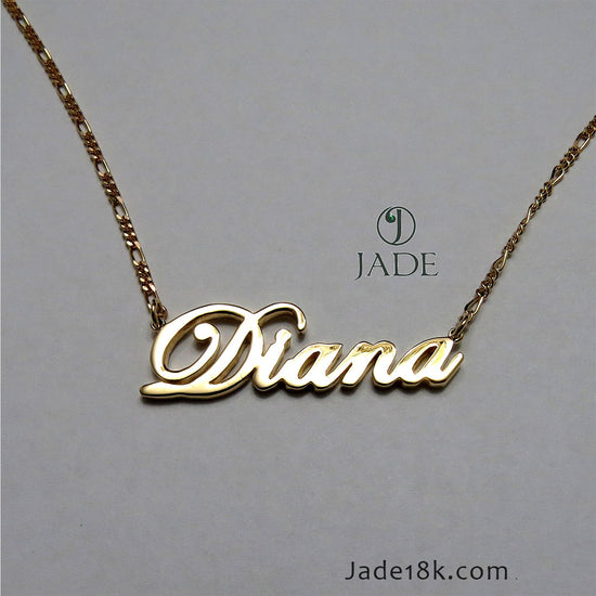 Cadena con nombre personalizado en Oro 18k – Jade18k