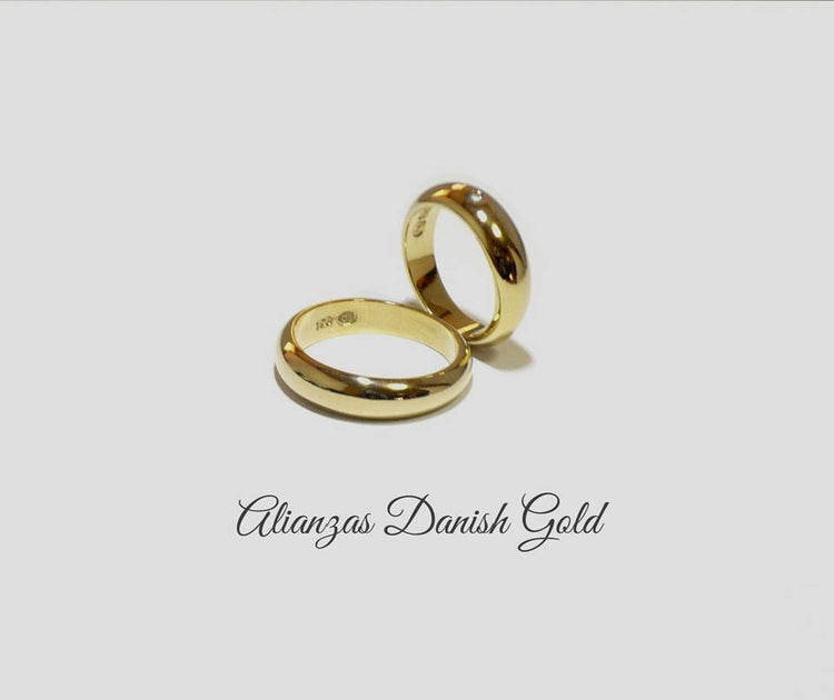 Aros de Boda "Destino" en oro 18k – Jade18k (vista 2)