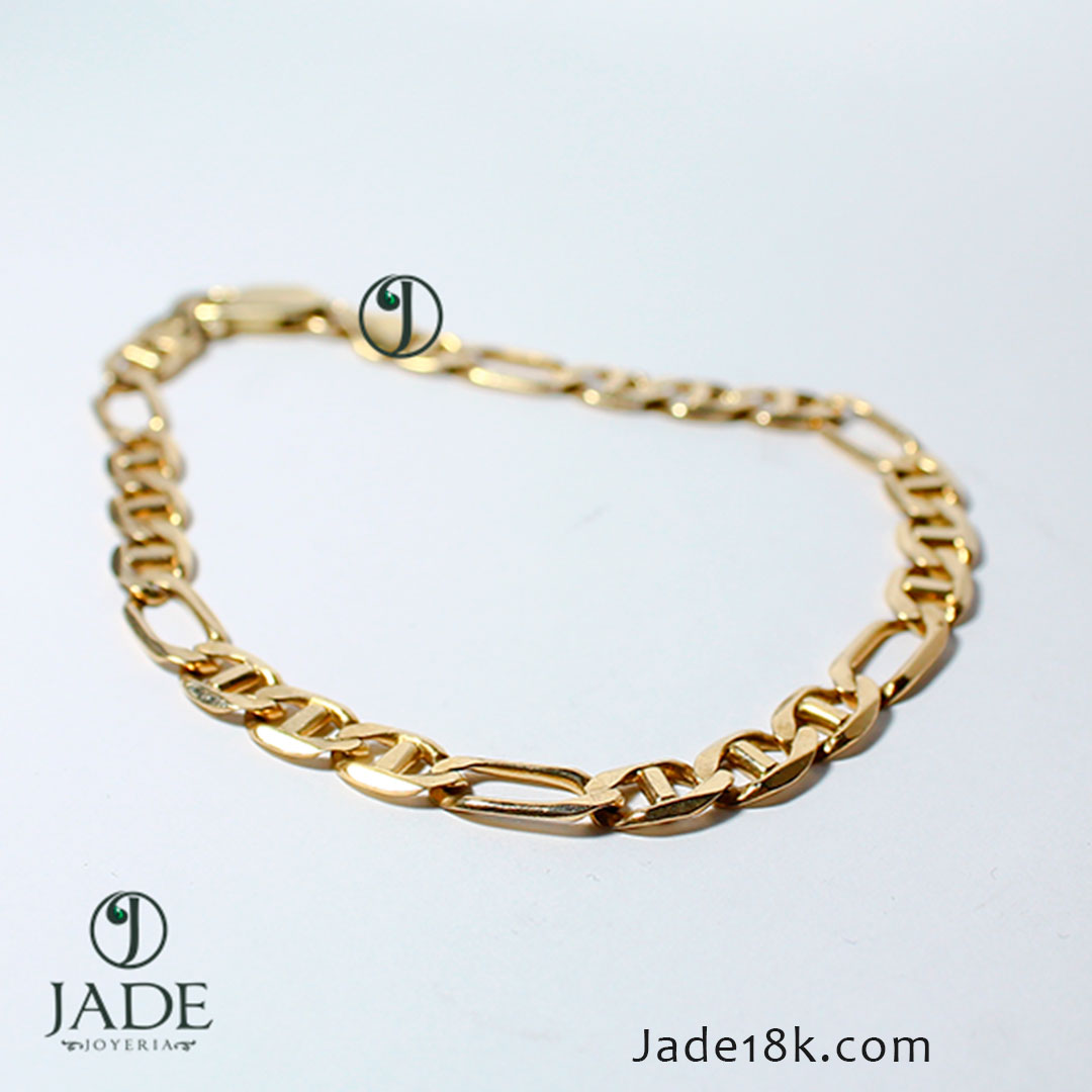 Pulsera estilo gucci en oro 18k