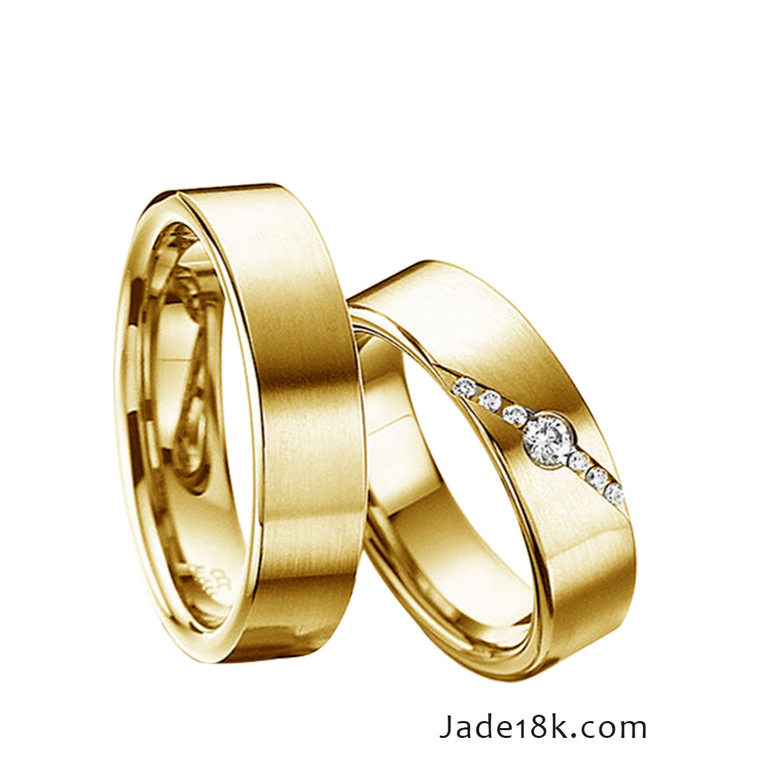 Alianzas aros de boda Te Veo Oro de 18k