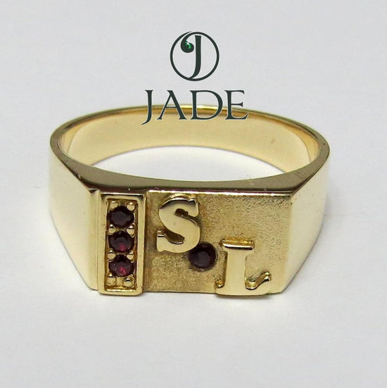 Chevalier Con Dos Iniciales Oro 18k – Jade18k
