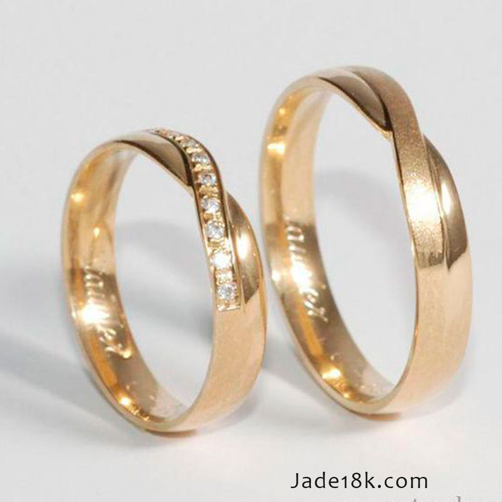 Alianzas de boda Infinito en Oro de 18k