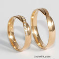 Alianzas de boda Infinito en Oro de 18k