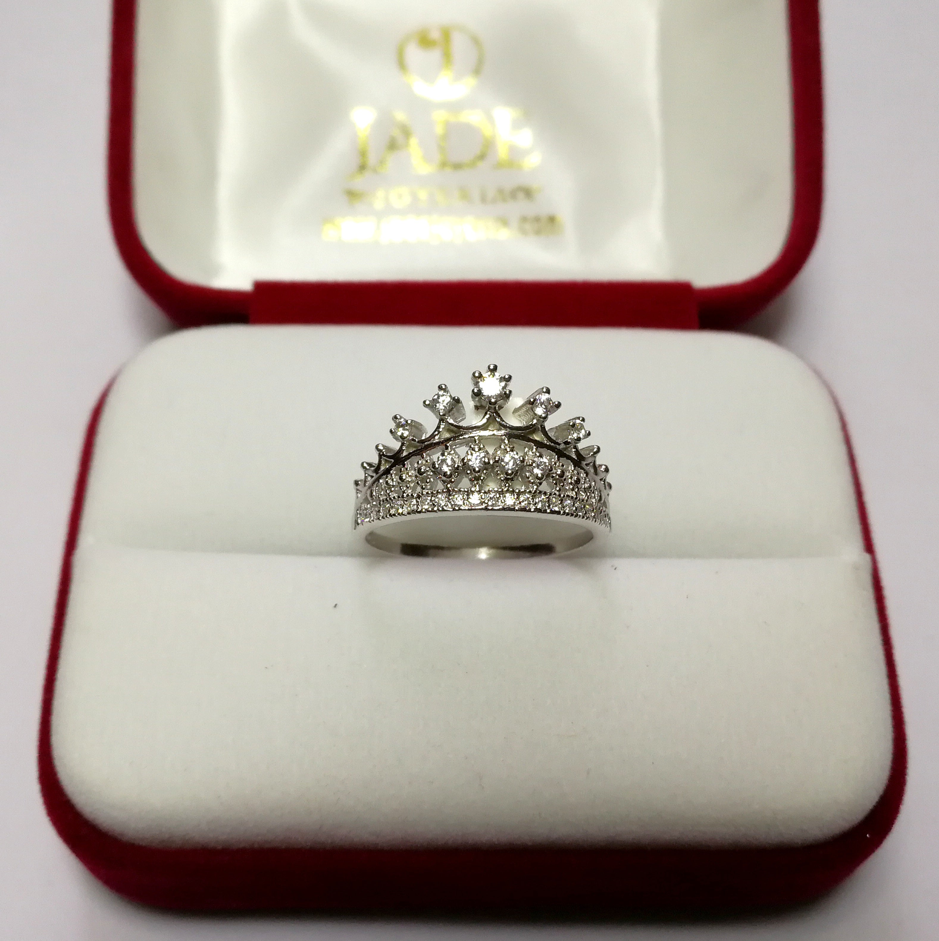 Anillo Corona Adriana en Plata Ley
