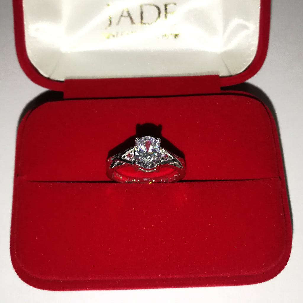 Compromiso en Plata Ley Anillo Natalie