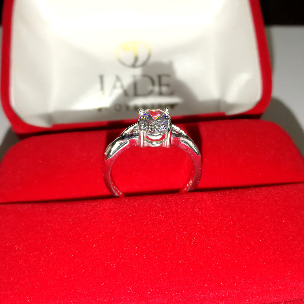 Compromiso en Plata Ley Anillo Natalie