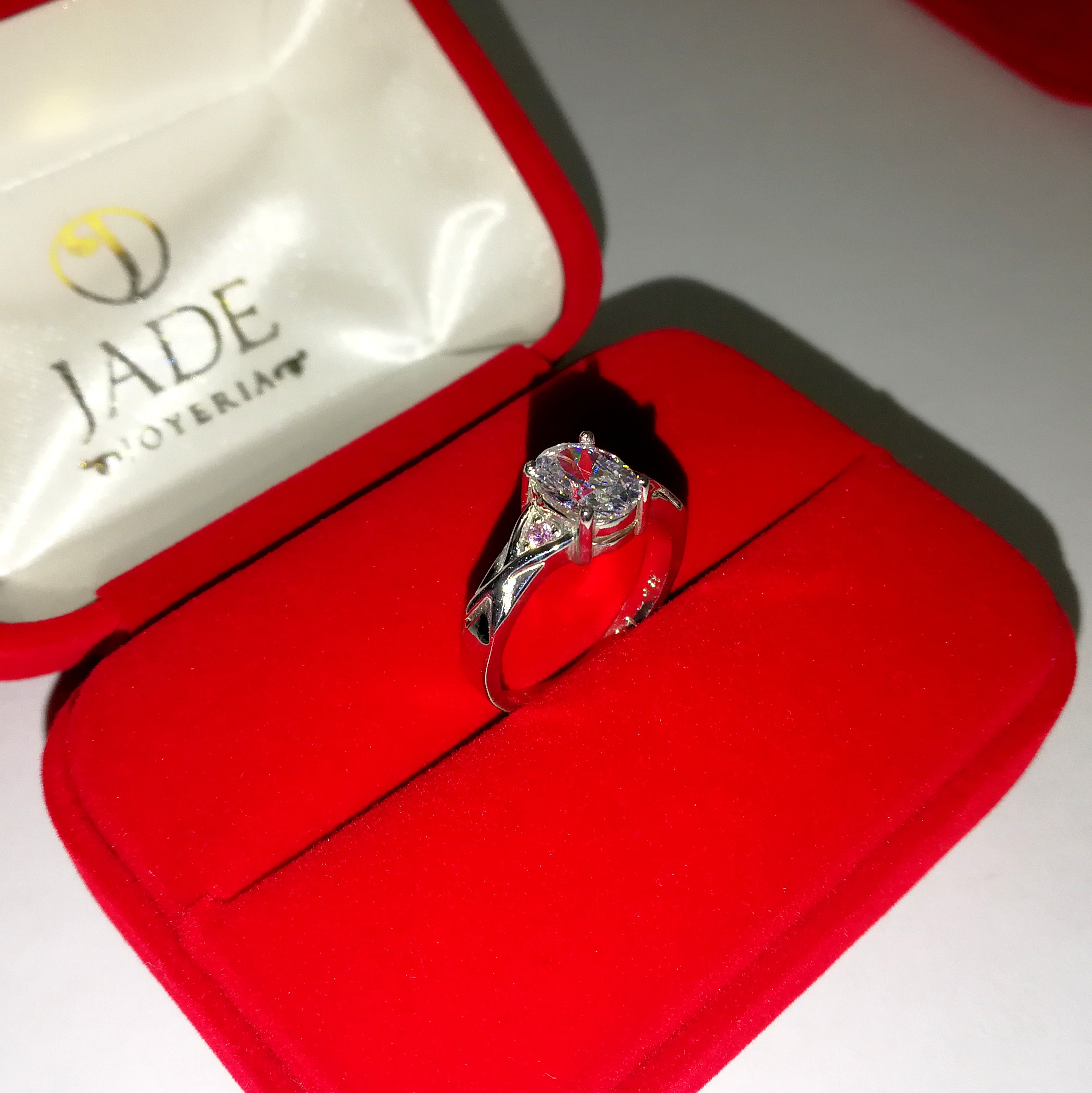 Compromiso en Plata Ley Anillo Natalie