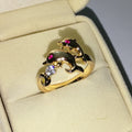 Anillo Delfines Love Oro de 18k