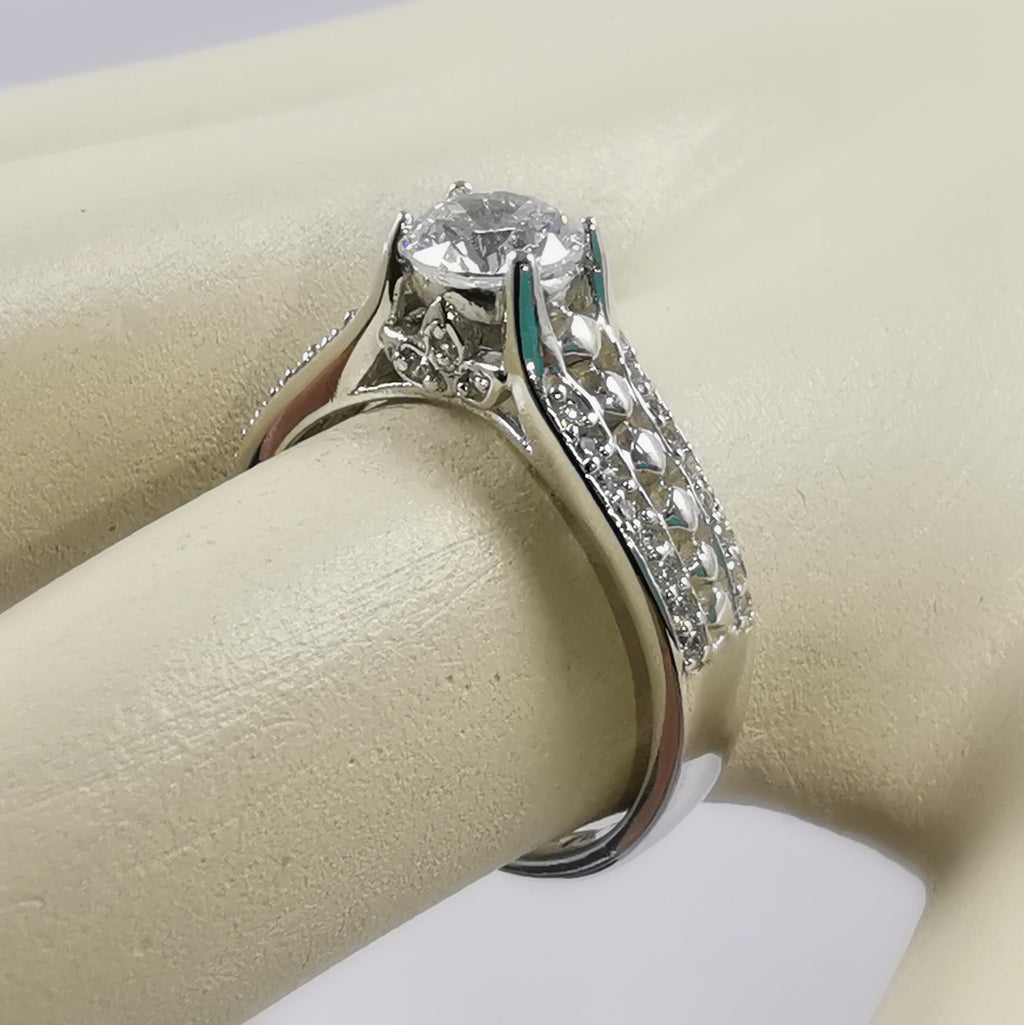 Anillo de Compromiso Plata "Daniela"