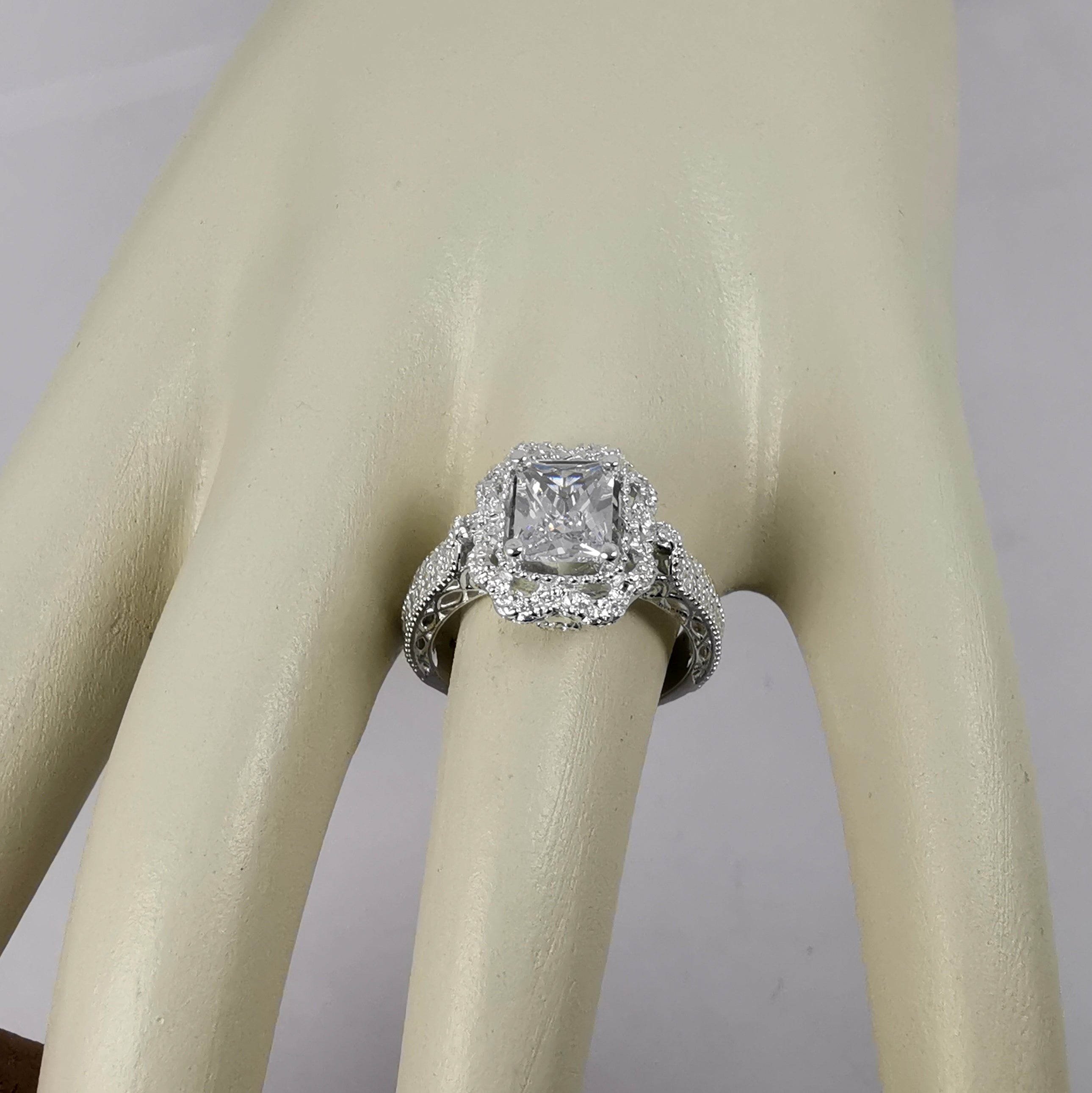 Anillo de Compromiso Plata " Yuliana"