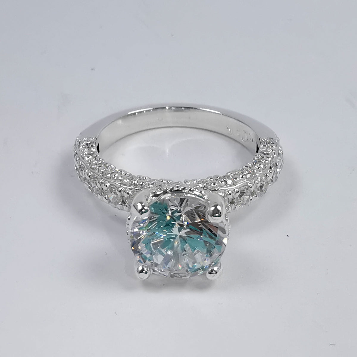 Anillo Monica de Compromiso en Plata