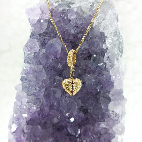 Dije de Corazón abierto en oro 18k – Jade18k (vista 2)