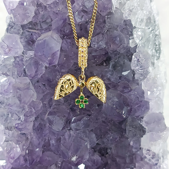 Dije de Corazón abierto en oro 18k – Jade18k (vista 3)