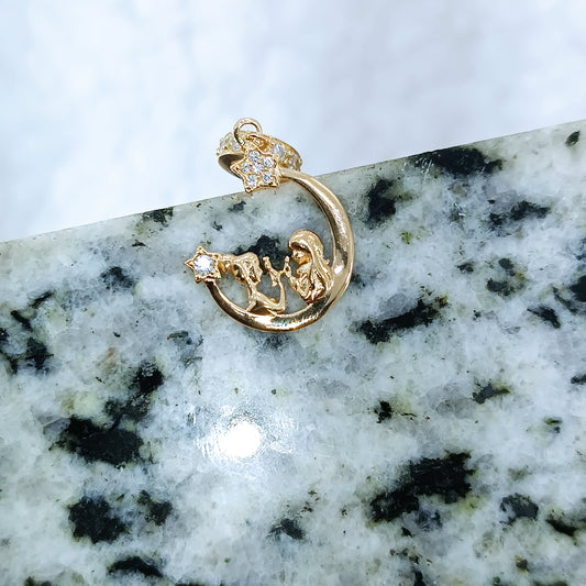 Dije amor maternal en oro 18k – Jade18k