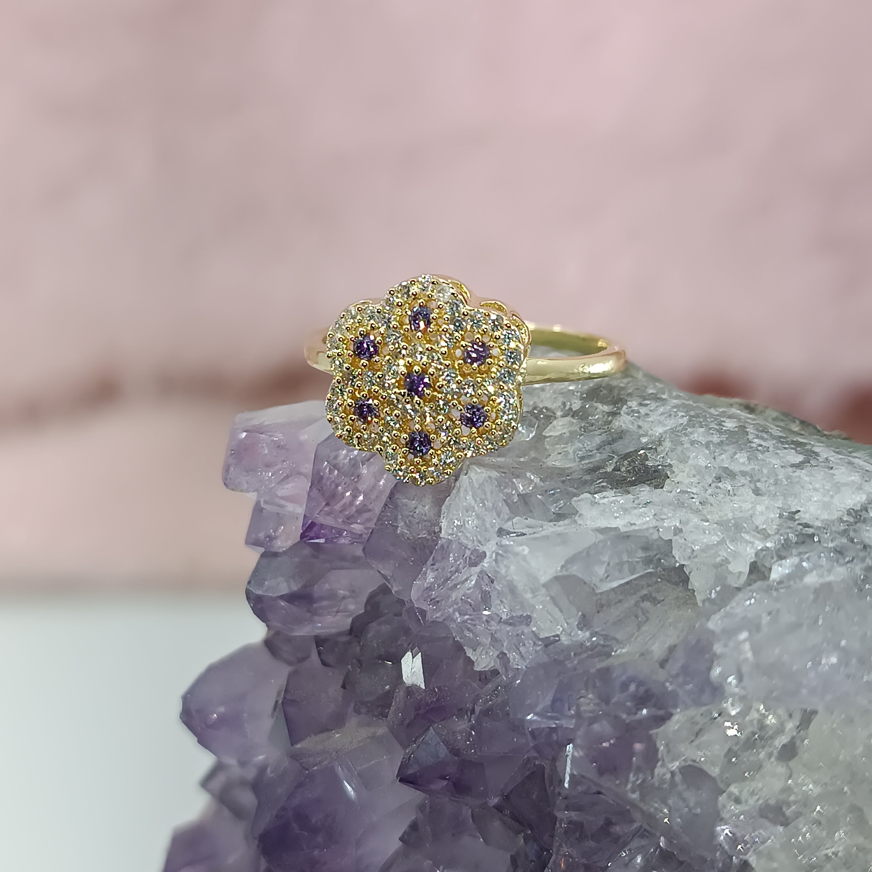 Sortija en forma de flor