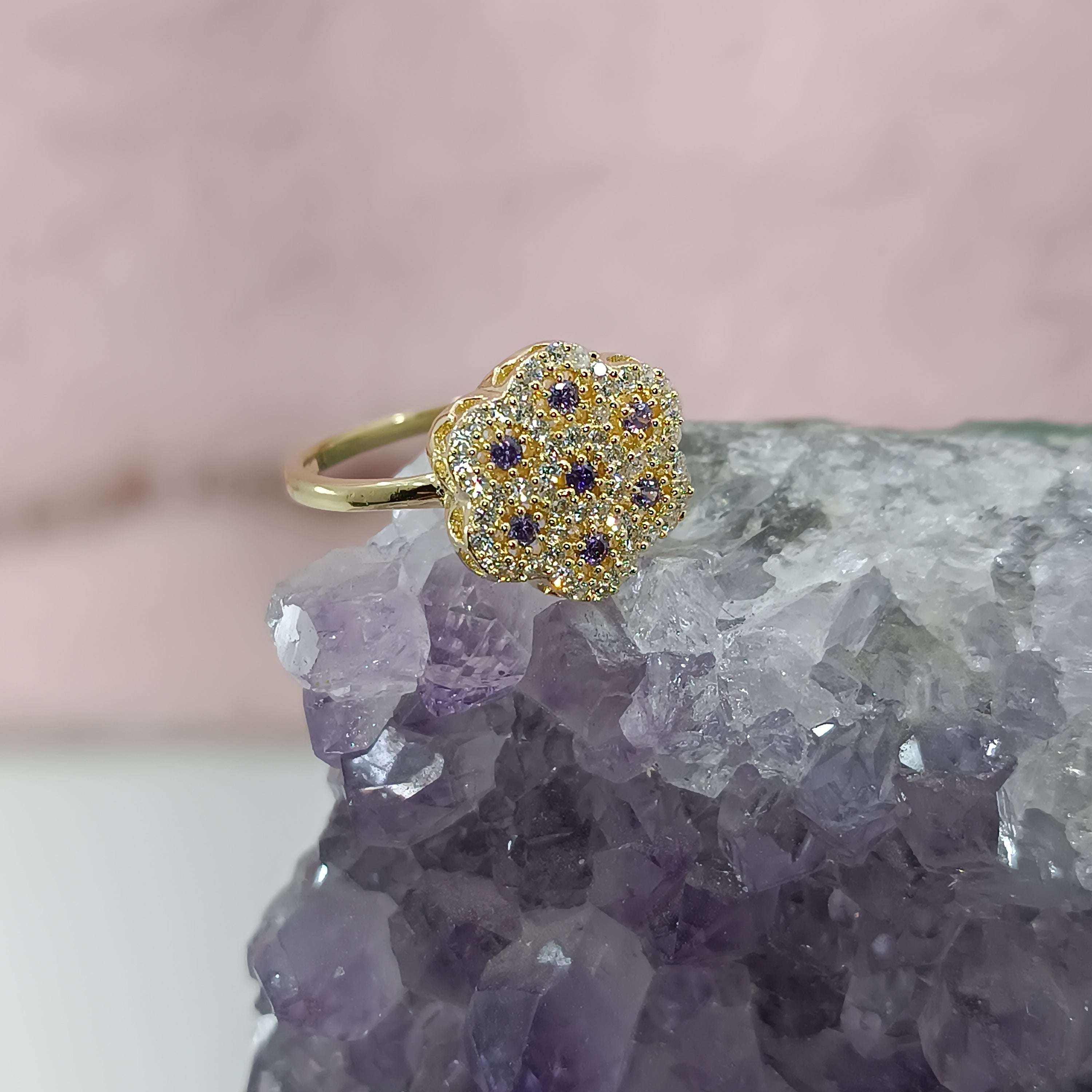 Sortija en forma de flor