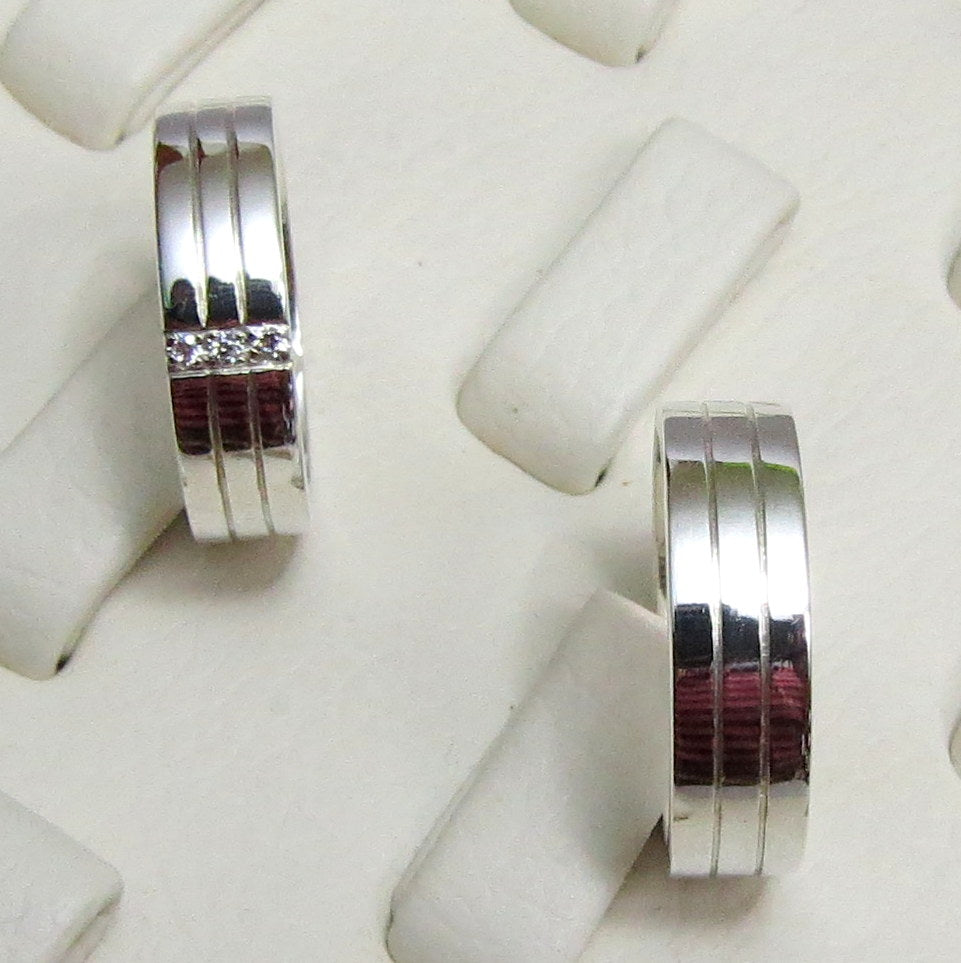 Alianzas AL 025 en Plata Ley con Lineas y Piedras