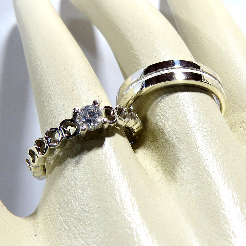 Alianzas Al 029 Sortija de Dama y Aro de Varón