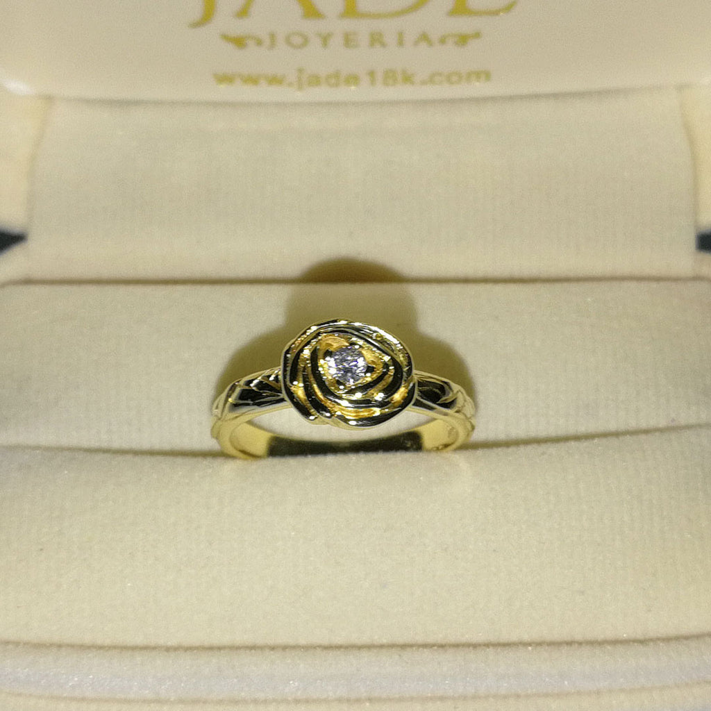 Anillo Rosita Oro de 18k