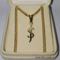 Dije de Iniciales Entrelazados Oro de 18k