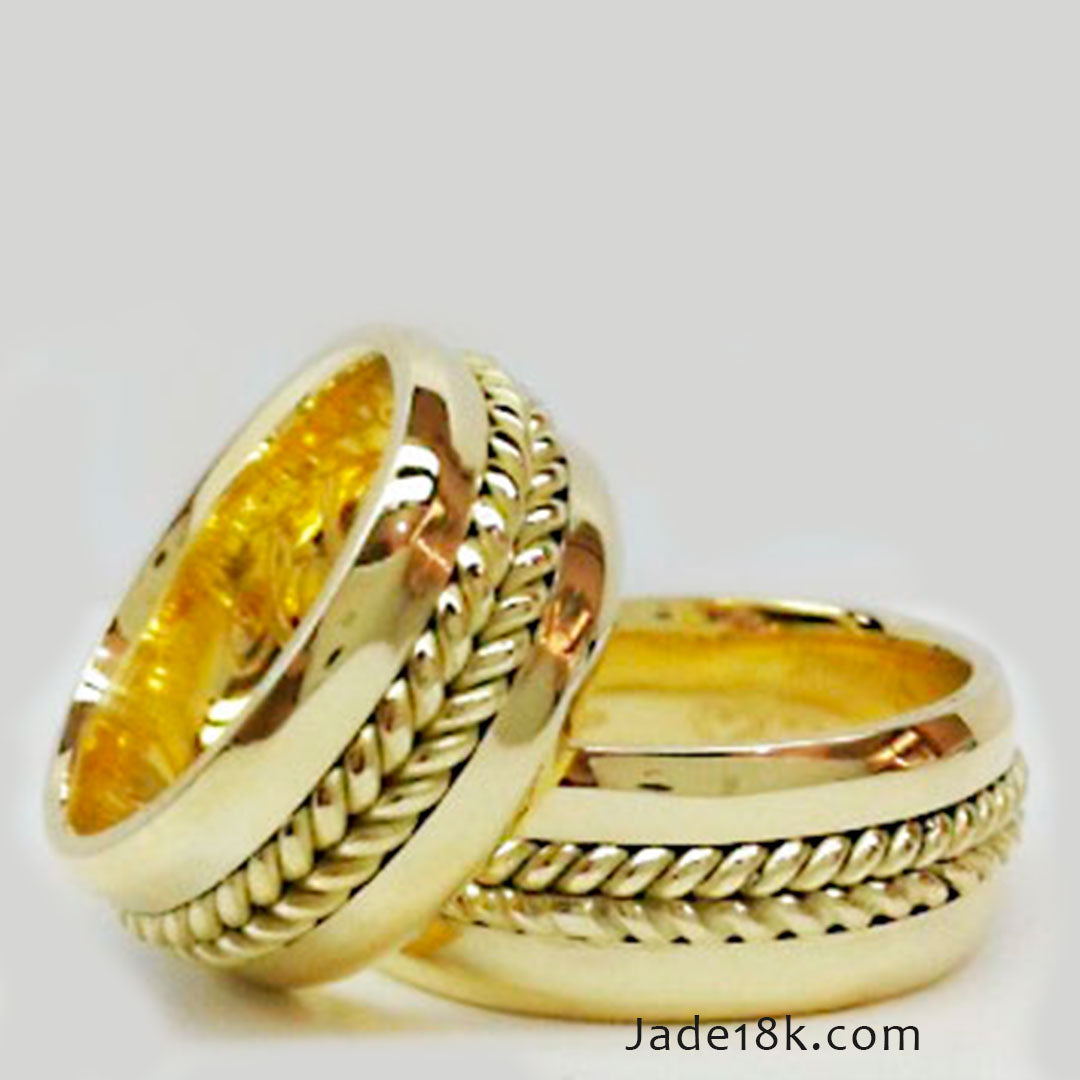 Aros de matrimonio Linea de Amor