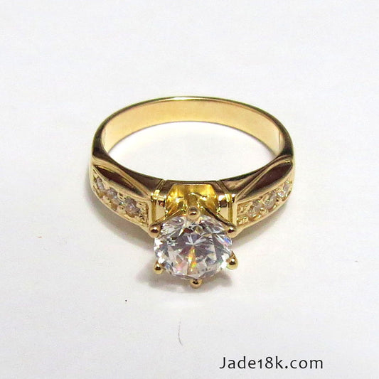 Anillo de compromiso Especial Love en oro 18k – Jade18k