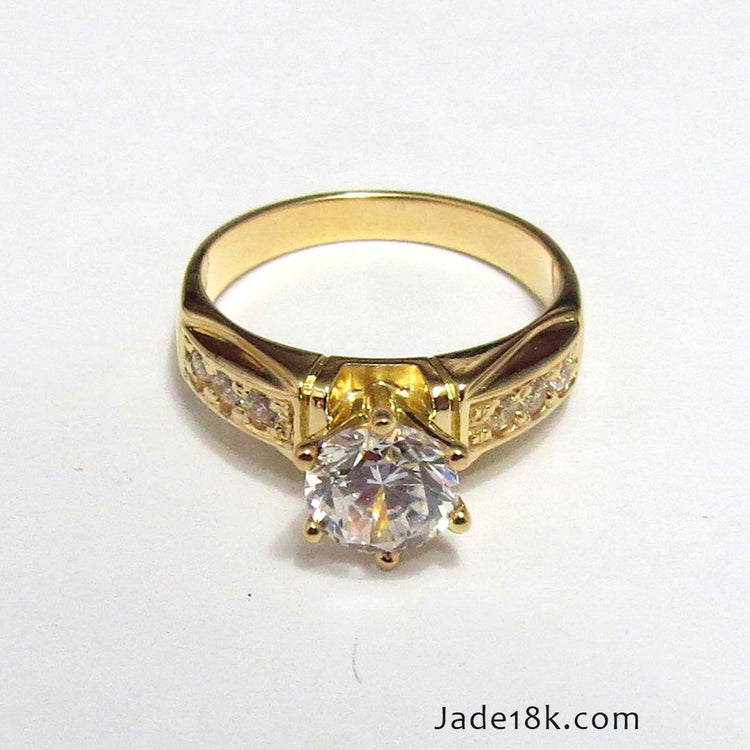 Anillo de compromiso Especial Love en oro 18k – Jade18k