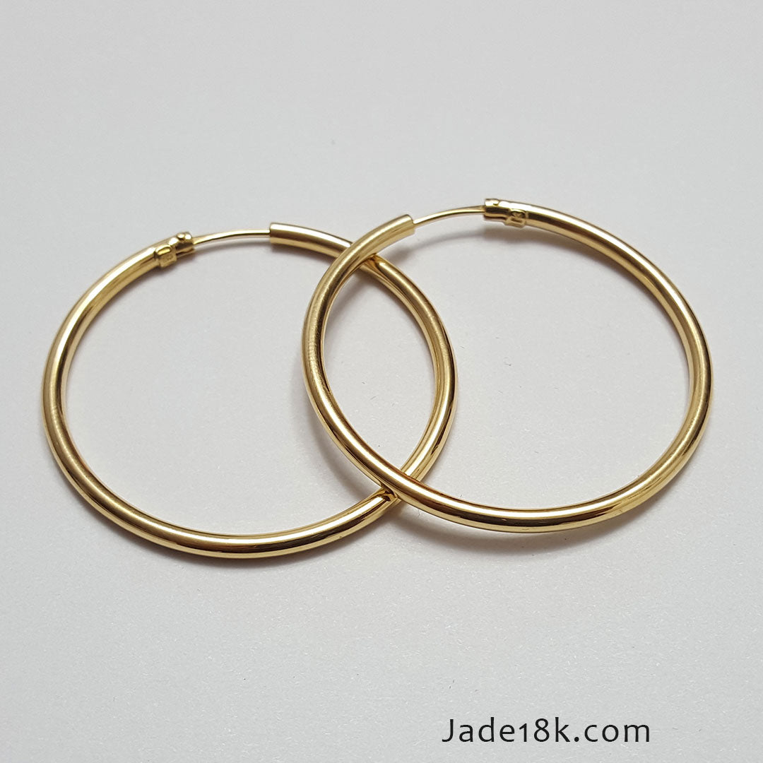 Aretes argolla clásico
