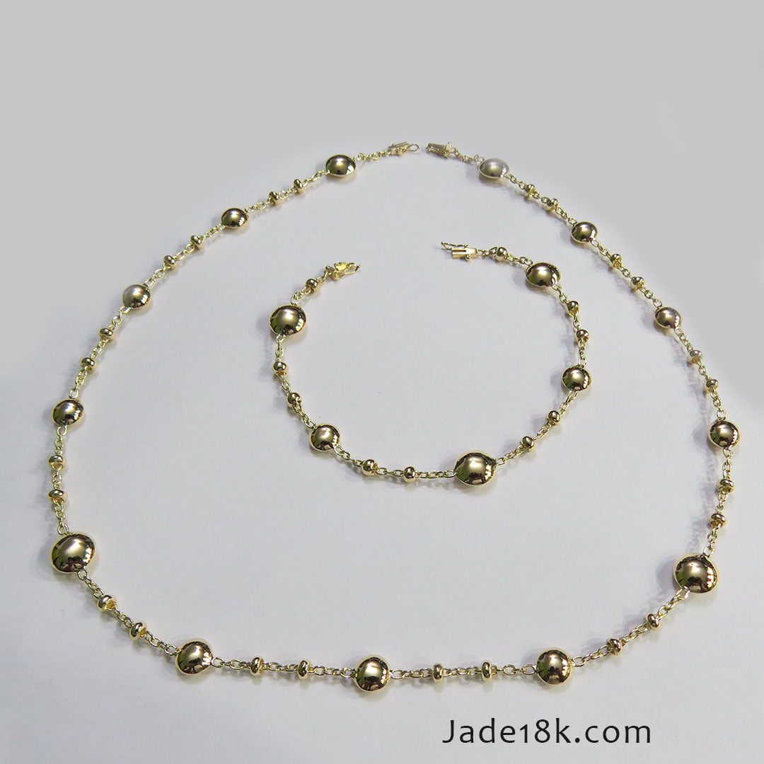 Cadena y Pulsera de lentejas