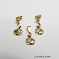 Juego de aretes y dije Manzana